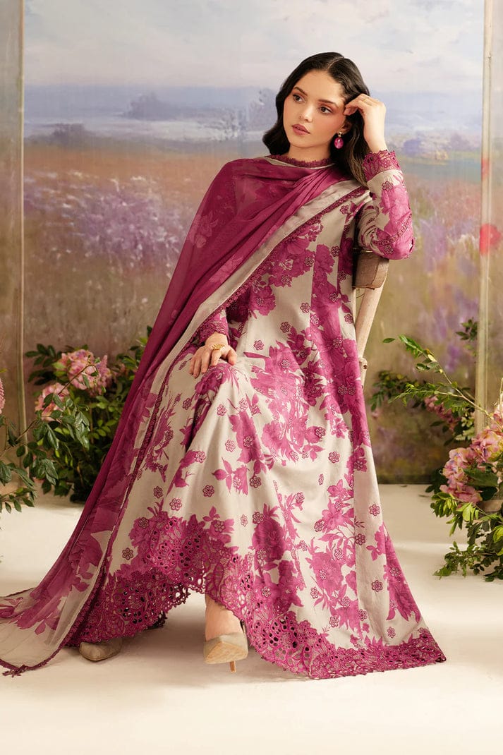 EMBROIDERED PRINTED LAWN Unstitch