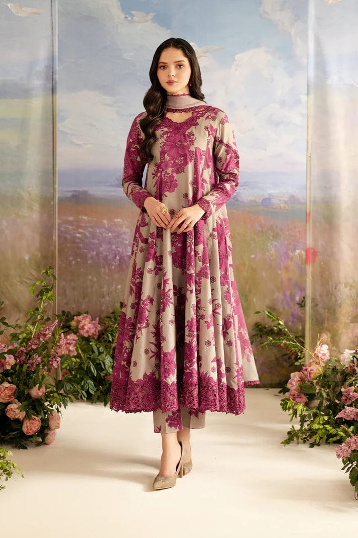 EMBROIDERED PRINTED LAWN Unstitch