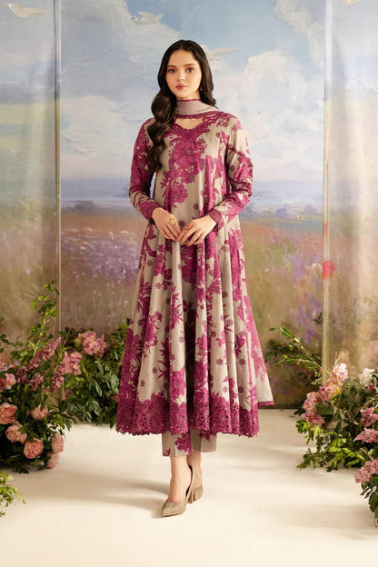 EMBROIDERED PRINTED LAWN Unstitch