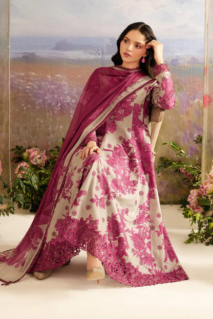 EMBROIDERED PRINTED LAWN Unstitch